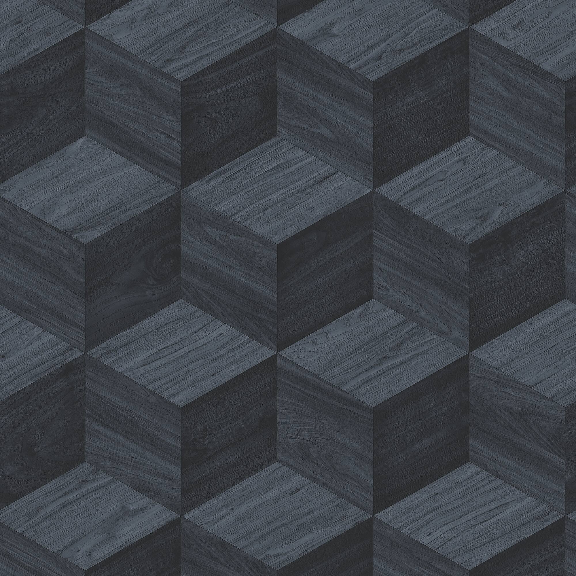 Designs Direct Woodgrain Grid Wallpaper